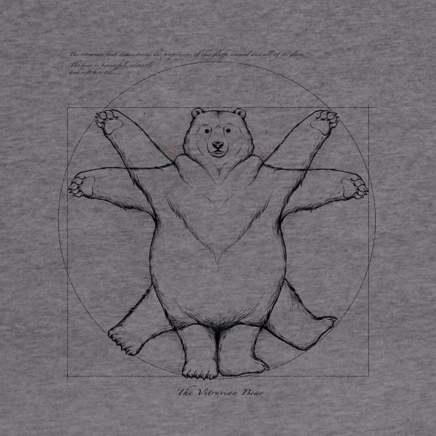 Vitruvian Bear Grey by Tobe_Fonseca